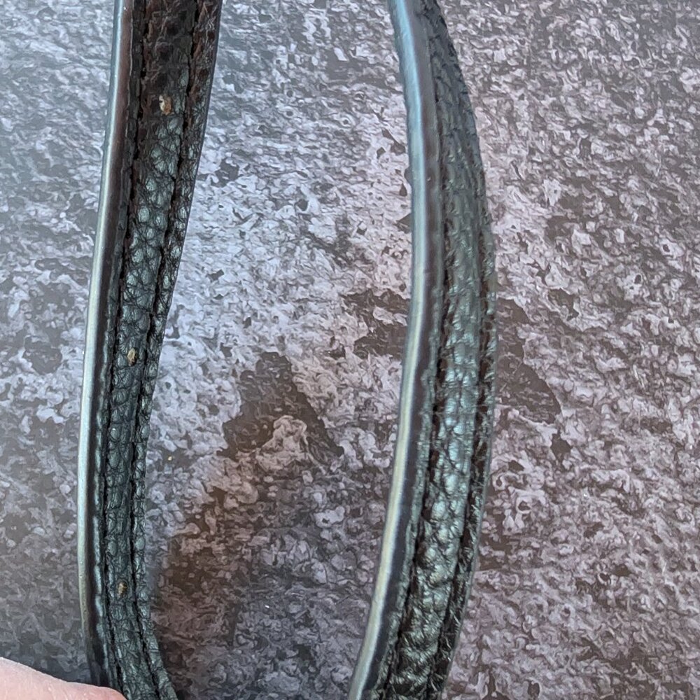 GUESS Black Pebbled Faux Leather Double Zip Crossbody Wristlet - Picture 9 of 11